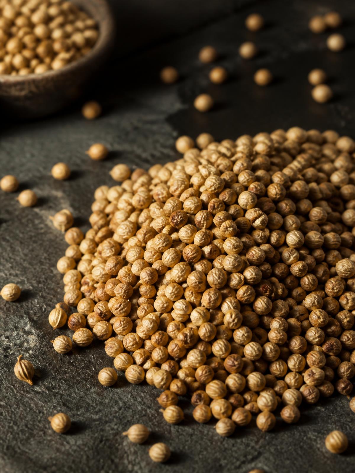 Coriander Seeds (Dhania) — Whole, bright and clean